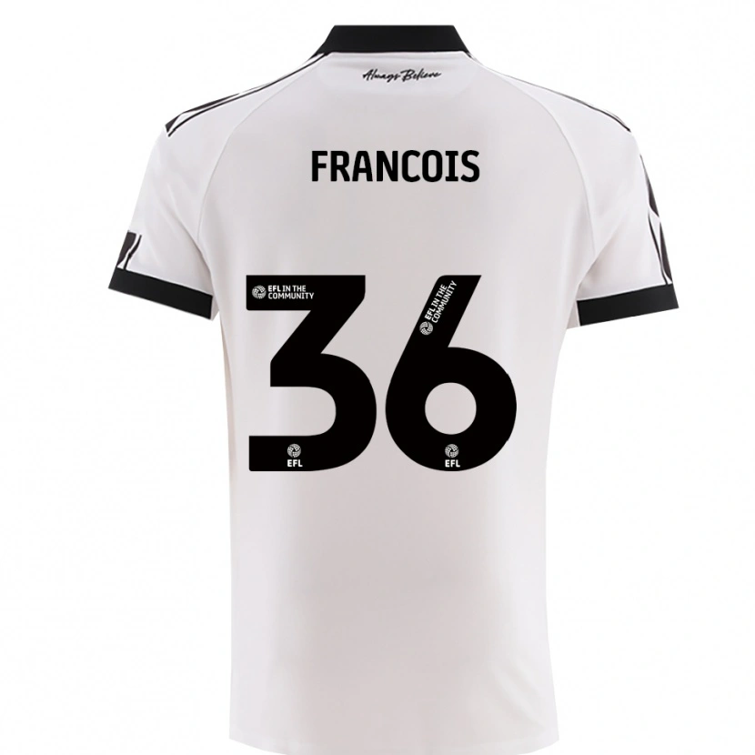 Danxen Women Marlee Francois #36 White Black Away Jersey 2025/26 T-Shirt