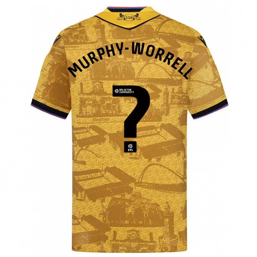 Danxen Women Paul Murphy-Worrell #0 Gold Black Away Jersey 2025/26 T-Shirt