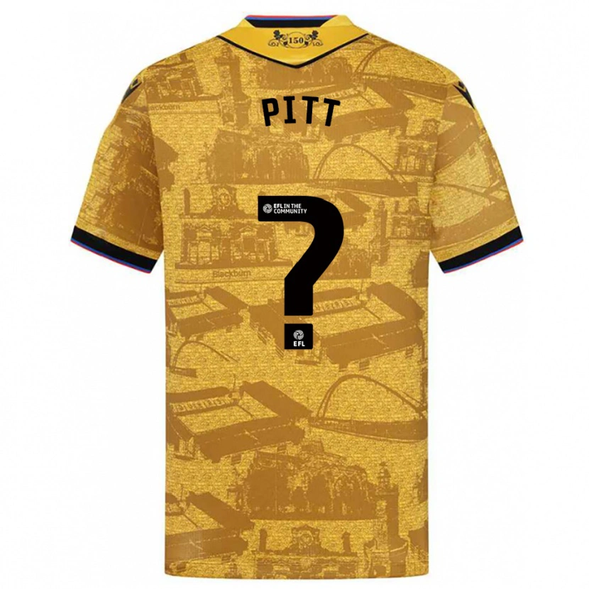 Danxen Women Theo Pitt #0 Gold Black Away Jersey 2025/26 T-Shirt