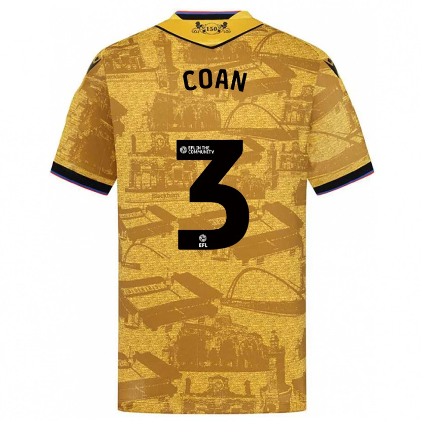 Danxen Women Hannah Coan #3 Gold Black Away Jersey 2025/26 T-Shirt