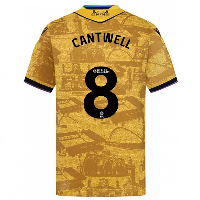 Danxen Women Todd Cantwell #8 Gold Black Away Jersey 2025/26 T-Shirt