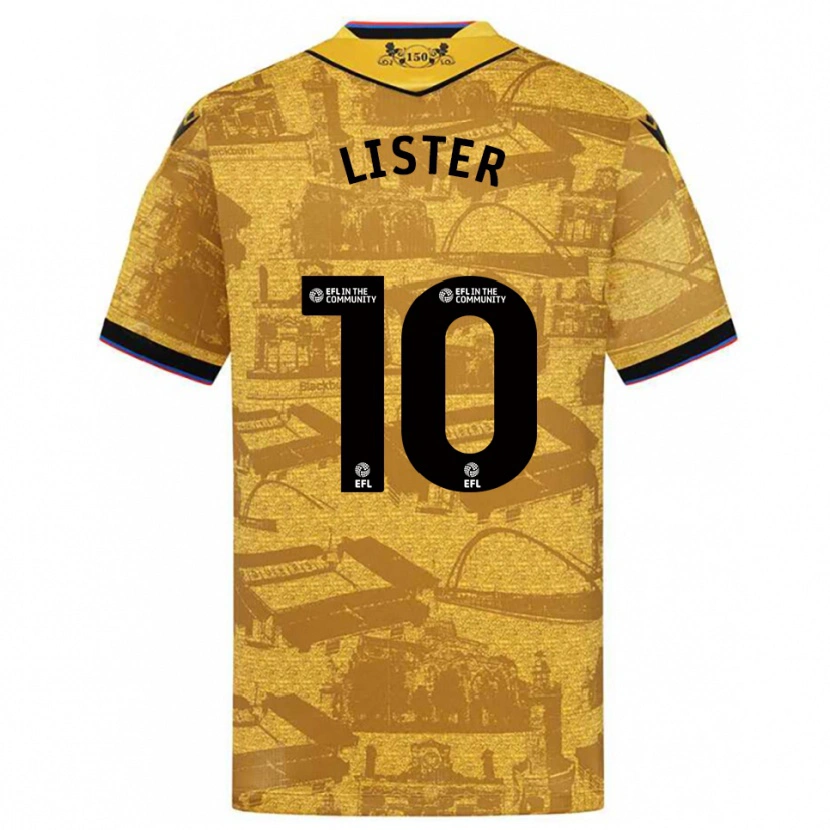 Danxen Women Harry Lister #10 Gold Black Away Jersey 2025/26 T-Shirt