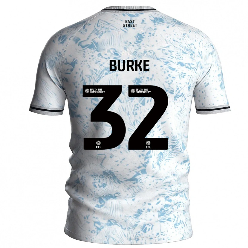 Danxen Women Reece Burke #32 White Sky Blue Away Jersey 2025/26 T-Shirt