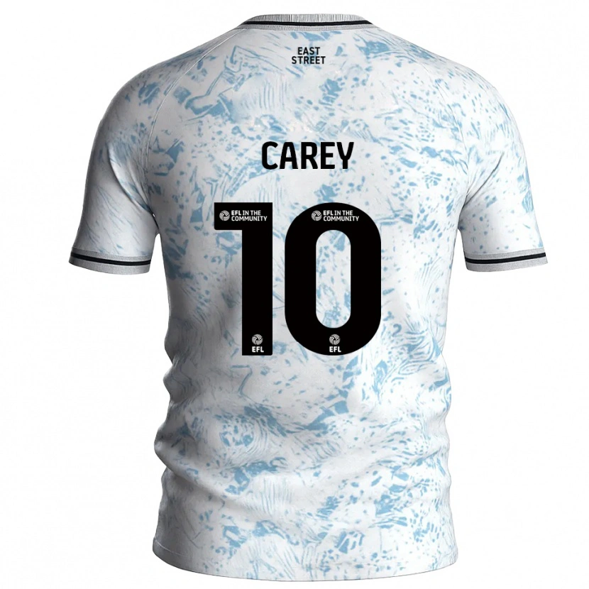 Danxen Women Sonny Carey #10 White Sky Blue Away Jersey 2025/26 T-Shirt