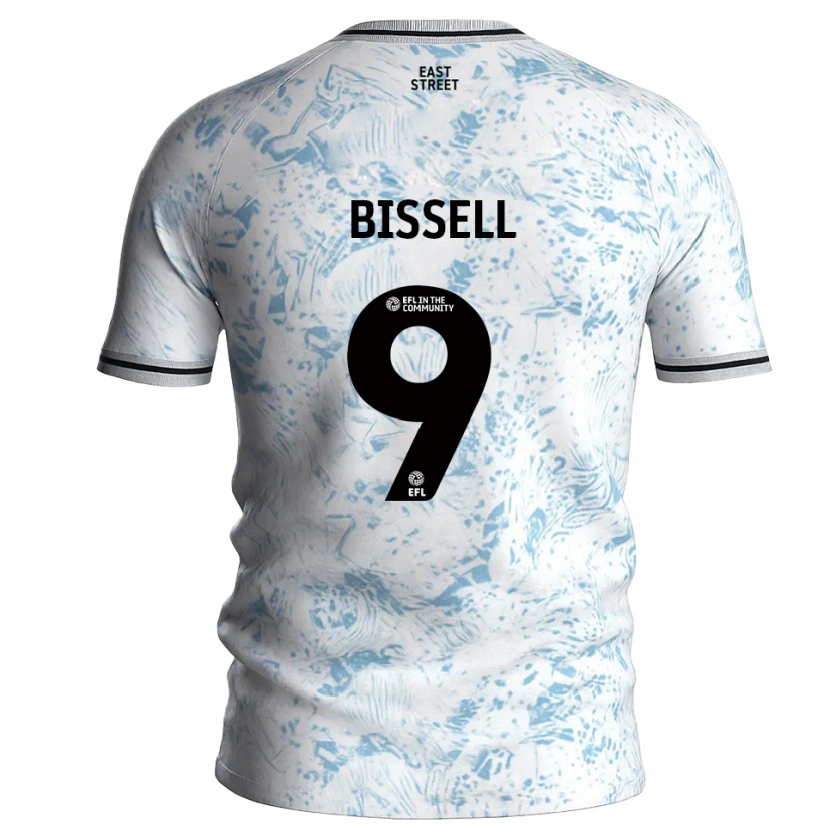 Danxen Women Emma Bissell #9 White Sky Blue Away Jersey 2025/26 T-Shirt