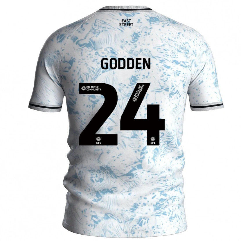 Danxen Women Matty Godden #24 White Sky Blue Away Jersey 2025/26 T-Shirt