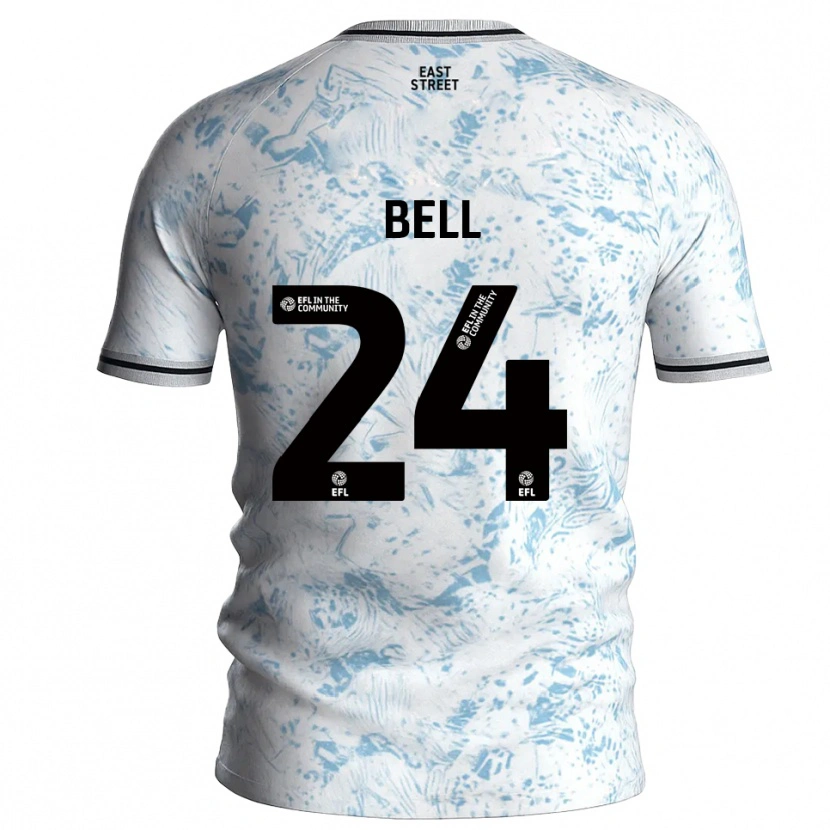 Danxen Women Taylor Bell #24 White Sky Blue Away Jersey 2025/26 T-Shirt