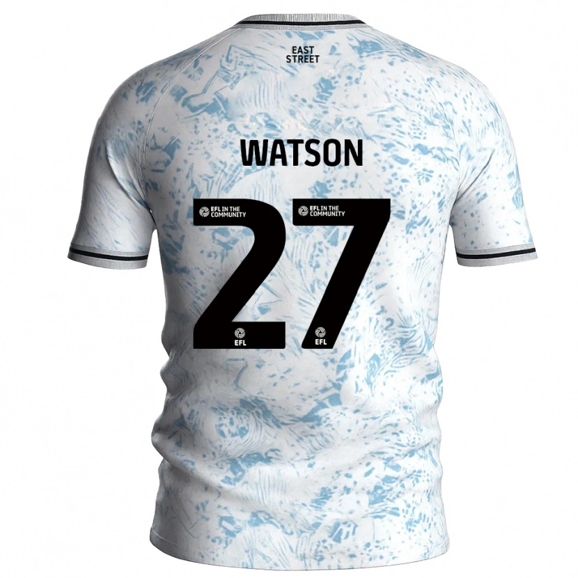 Danxen Women Tennai Watson #27 White Sky Blue Away Jersey 2025/26 T-Shirt