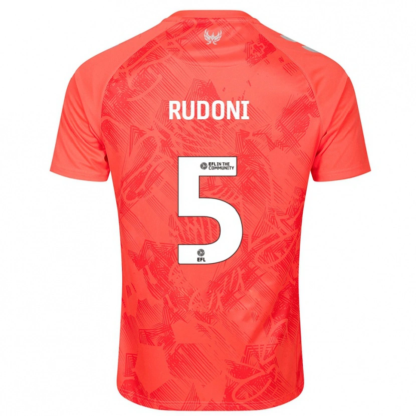 Danxen Women Jack Rudoni #5 Orange White Away Jersey 2025/26 T-Shirt
