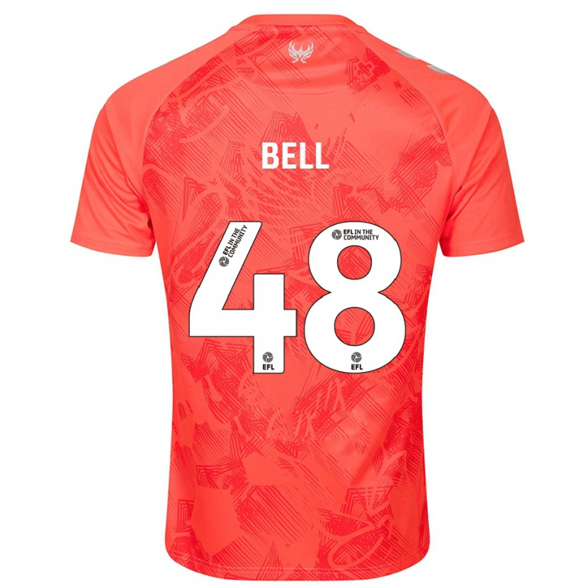 Danxen Women Luke Bell #48 Orange White Away Jersey 2025/26 T-Shirt