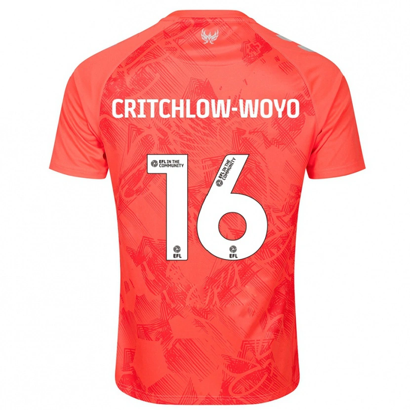 Danxen Women Tionne Critchlow-Woyo #16 Orange White Away Jersey 2025/26 T-Shirt