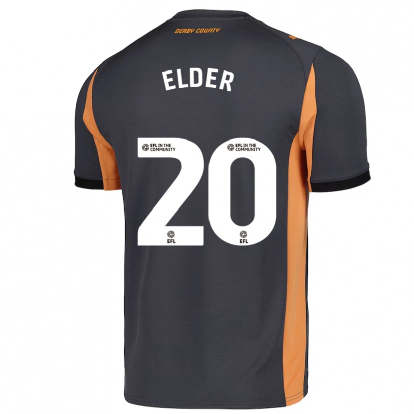 Danxen Women Callum Elder #20 Gray Orange Black Away Jersey 2025/26 T-Shirt
