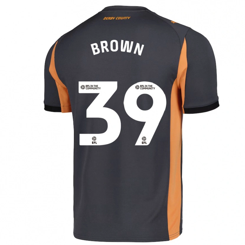 Danxen Women Dajaune Brown #39 Gray Orange Black Away Jersey 2025/26 T-Shirt