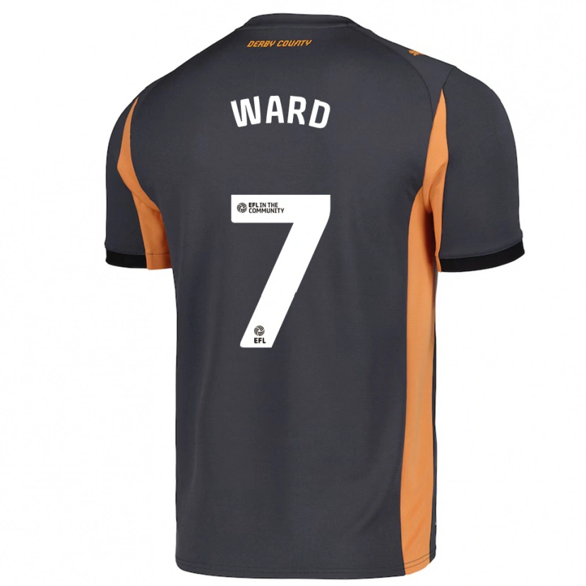 Danxen Women James Ward #7 Gray Orange Black Away Jersey 2025/26 T-Shirt