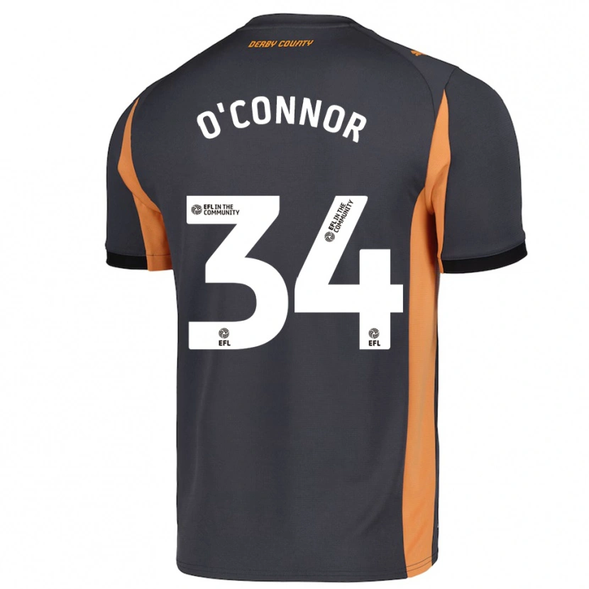 Danxen Women Dolcie O'connor #34 Gray Orange Black Away Jersey 2025/26 T-Shirt