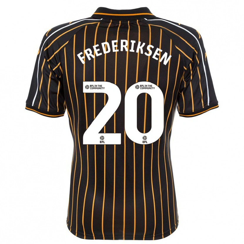 Danxen Women Abbey Frederiksen #20 White Black Away Jersey 2025/26 T-Shirt