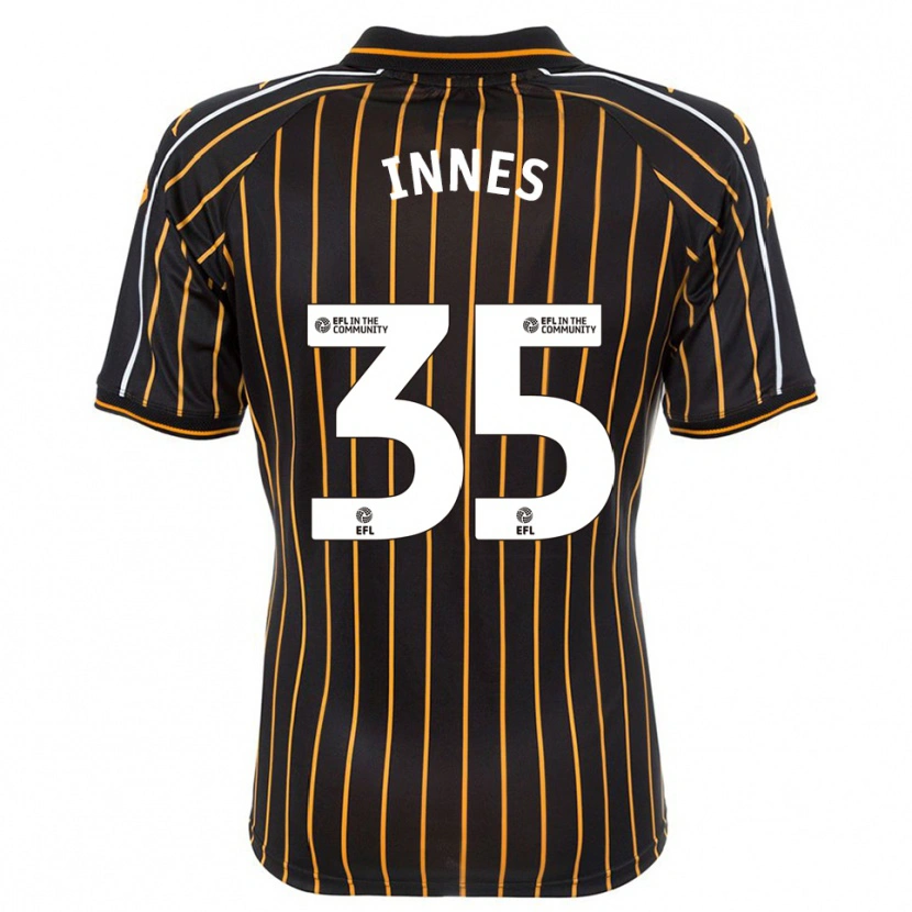 Danxen Women Emma Innes #35 White Black Away Jersey 2025/26 T-Shirt