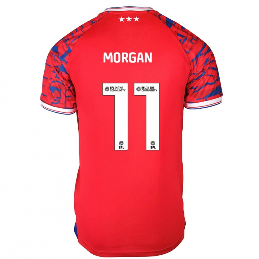 Danxen Women Rio Oudnie-Morgan #11 Red Blue Away Jersey 2025/26 T-Shirt