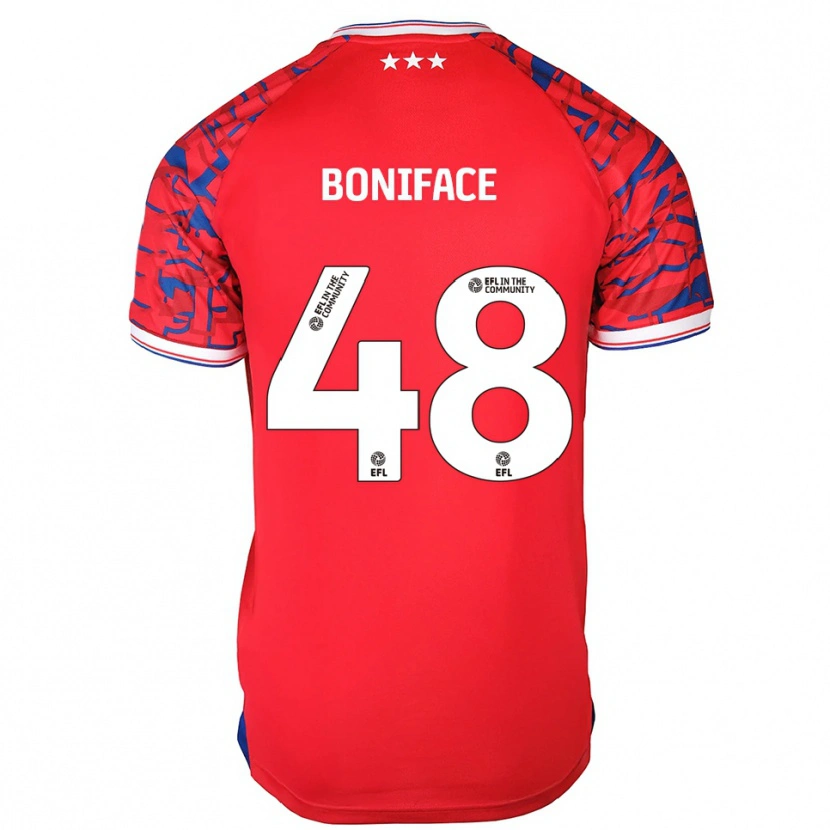 Danxen Women Somto Boniface #48 Red Blue Away Jersey 2025/26 T-Shirt
