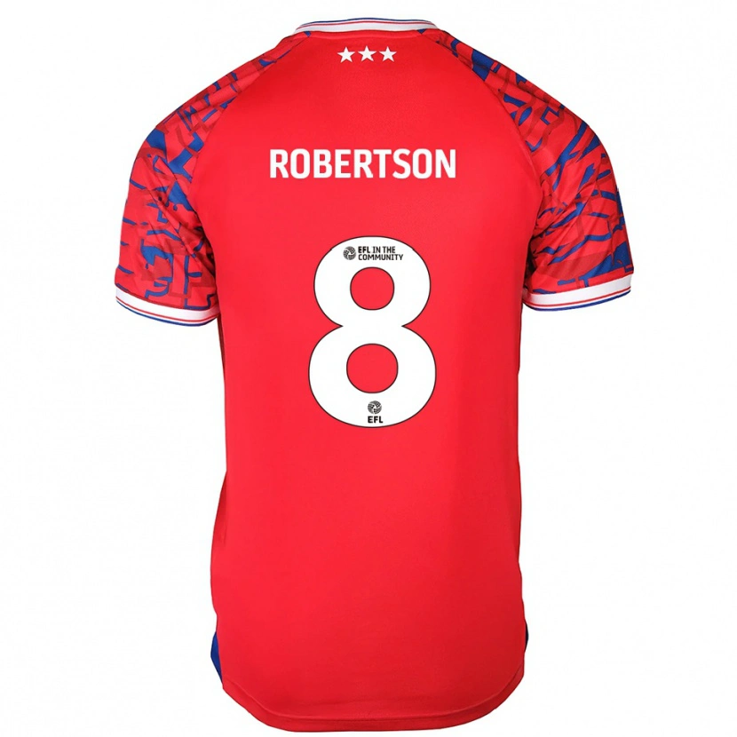 Danxen Women Kyra Robertson #8 Red Blue Away Jersey 2025/26 T-Shirt