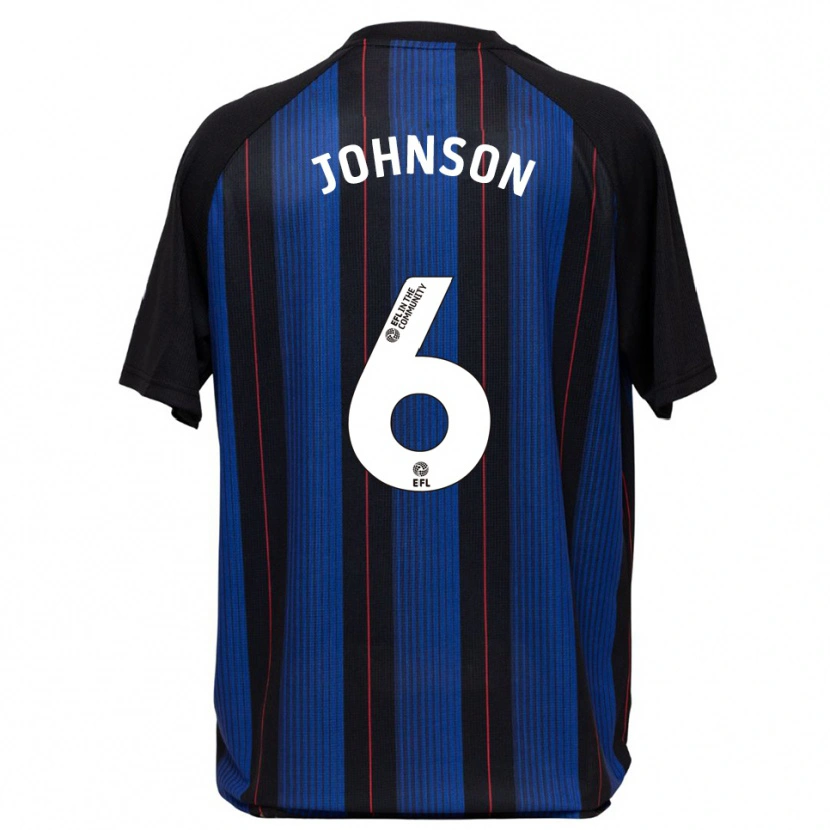 Danxen Women Brayden Johnson #6 Blue Black Away Jersey 2025/26 T-Shirt