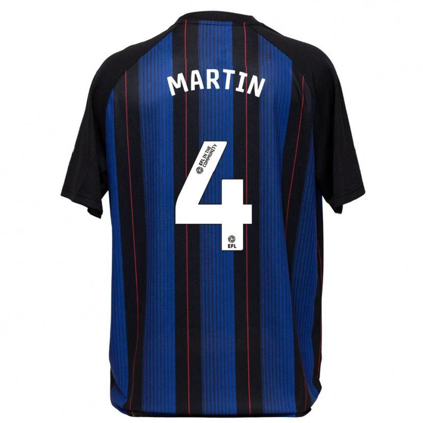 Danxen Women Oliver Martin #4 Blue Black Away Jersey 2025/26 T-Shirt