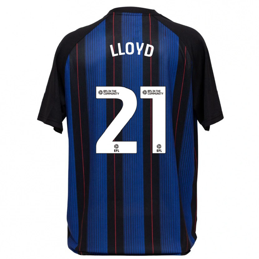 Danxen Women Oliver Lloyd #21 Blue Black Away Jersey 2025/26 T-Shirt
