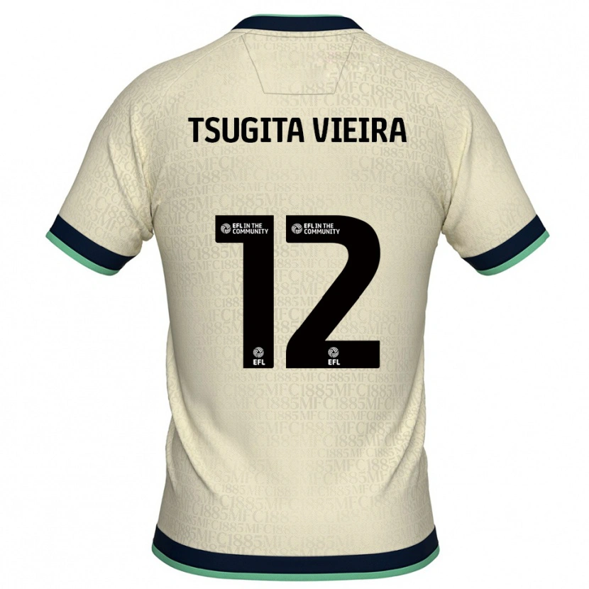Danxen Women Sacha Tsugita Vieira #12 Champagne Navy Away Jersey 2025/26 T-Shirt