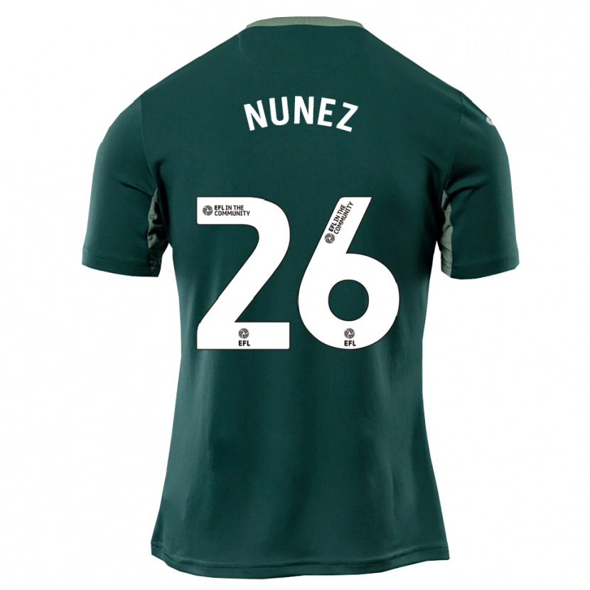 Danxen Women Marcelino Núñez #26 Green White Purple Away Jersey 2025/26 T-Shirt