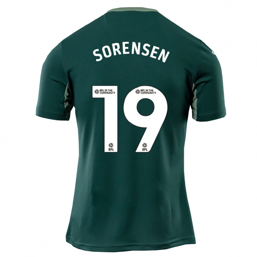 Danxen Women Jacob Lungi Sørensen #19 Green White Purple Away Jersey 2025/26 T-Shirt