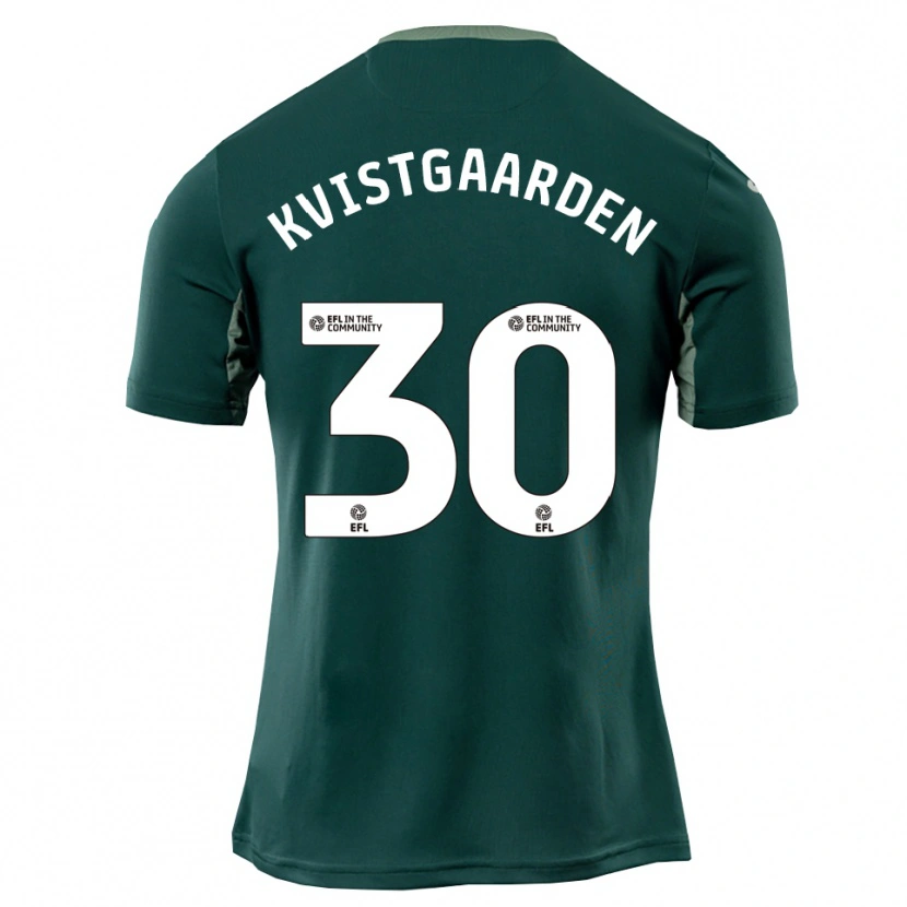 Danxen Women Mathias Kvistgaarden #30 Green White Purple Away Jersey 2025/26 T-Shirt