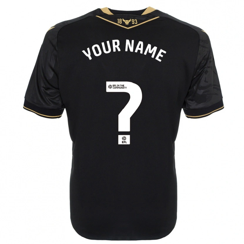 Danxen Women Your Name #0 Black Gold Away Jersey 2025/26 T-Shirt
