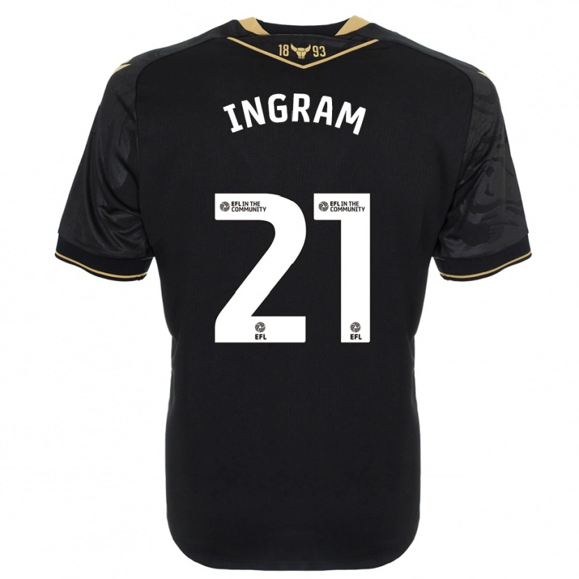 Danxen Women Matt Ingram #21 Black Gold Away Jersey 2025/26 T-Shirt
