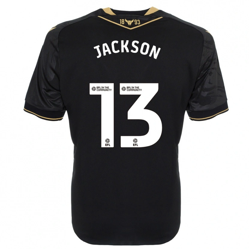 Danxen Women Will Jackson #13 Black Gold Away Jersey 2025/26 T-Shirt