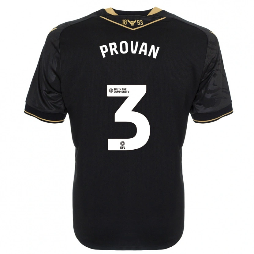 Danxen Women Shelly Provan #3 Black Gold Away Jersey 2025/26 T-Shirt