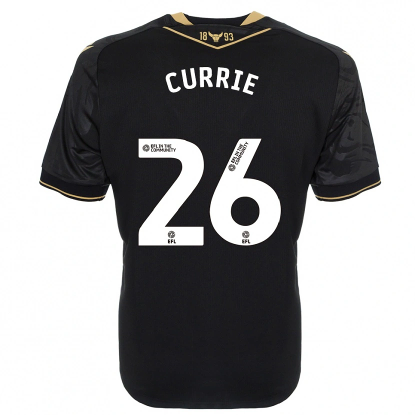 Danxen Women Jack Currie #26 Black Gold Away Jersey 2025/26 T-Shirt