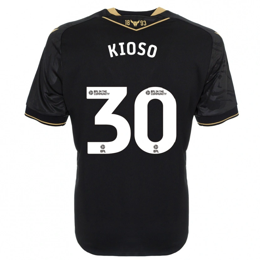Danxen Women Peter Kioso #30 Black Gold Away Jersey 2025/26 T-Shirt