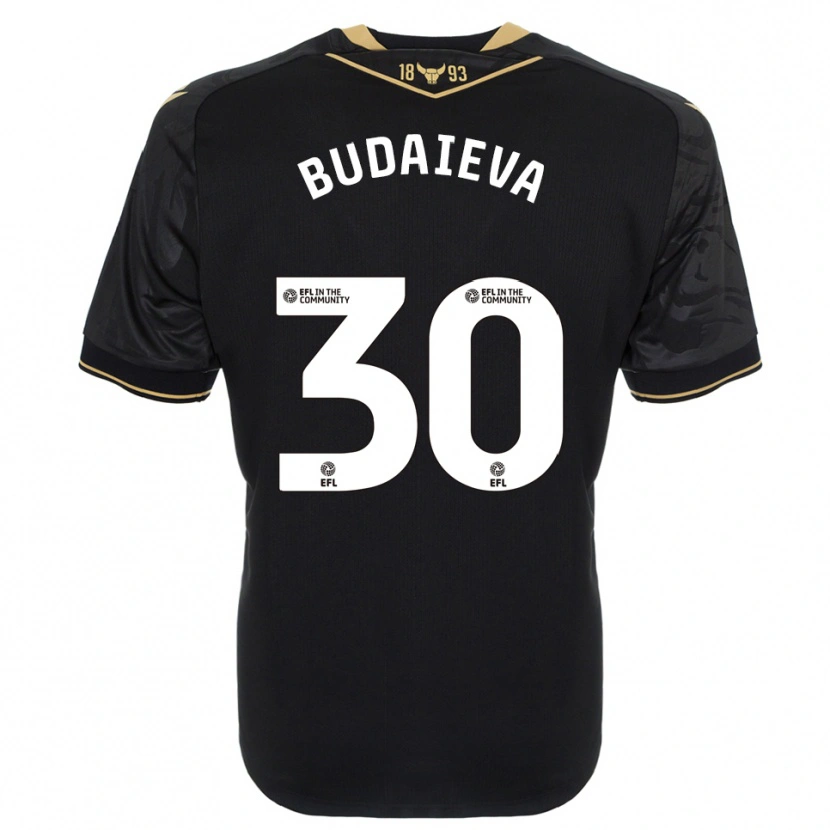 Danxen Women Vitallia Budaieva #30 Black Gold Away Jersey 2025/26 T-Shirt