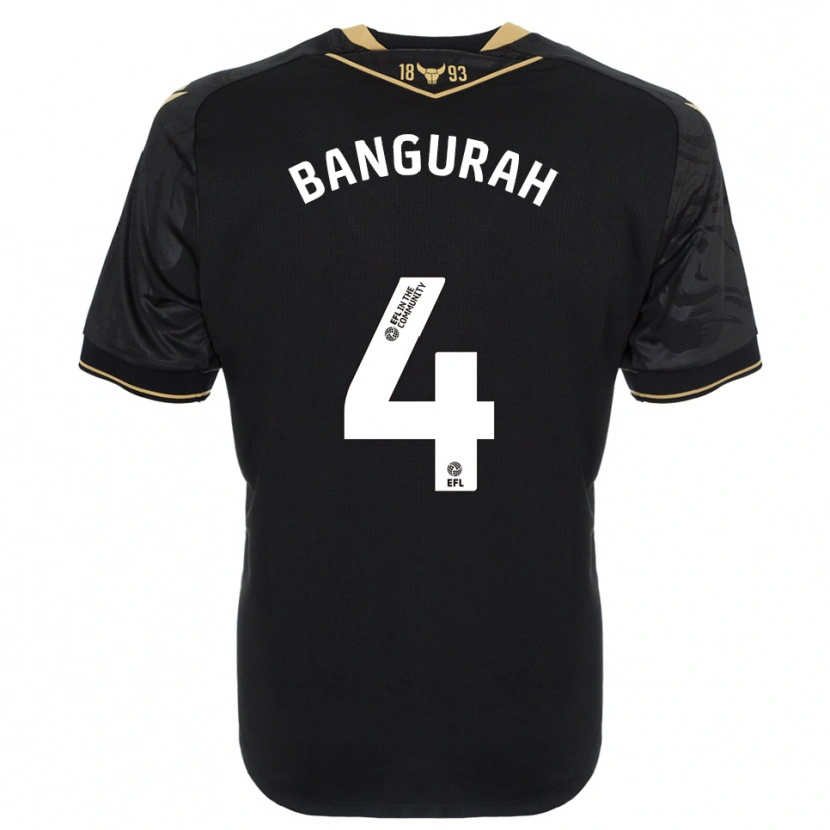 Danxen Women Ibrahim Bangurah #4 Black Gold Away Jersey 2025/26 T-Shirt