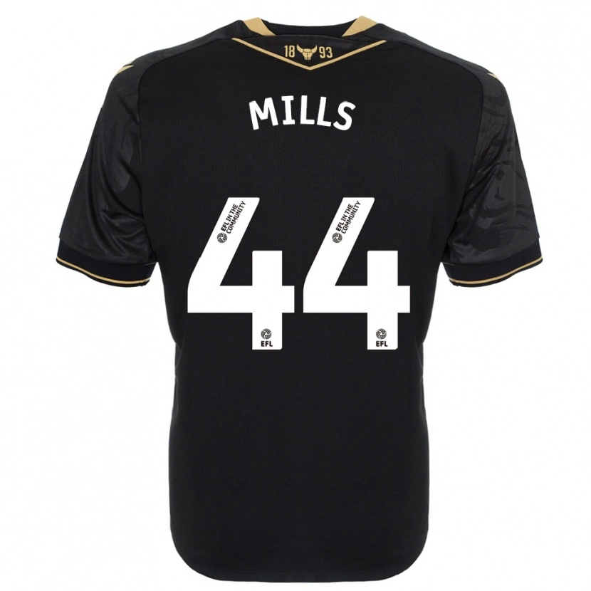 Danxen Women Stanley Mills #44 Black Gold Away Jersey 2025/26 T-Shirt