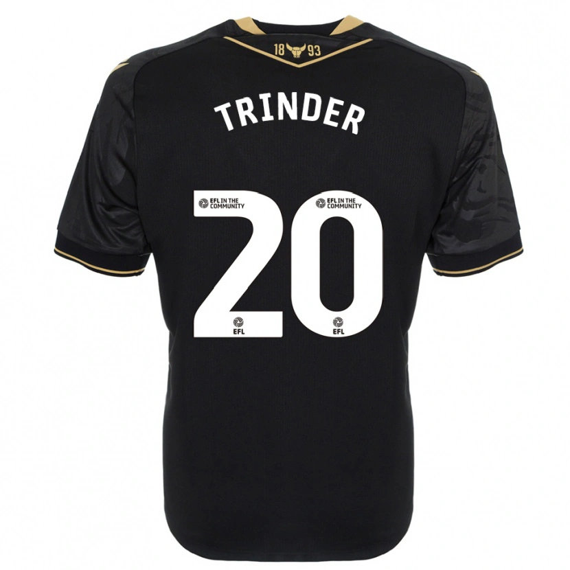 Danxen Women Lucy Trinder #20 Black Gold Away Jersey 2025/26 T-Shirt