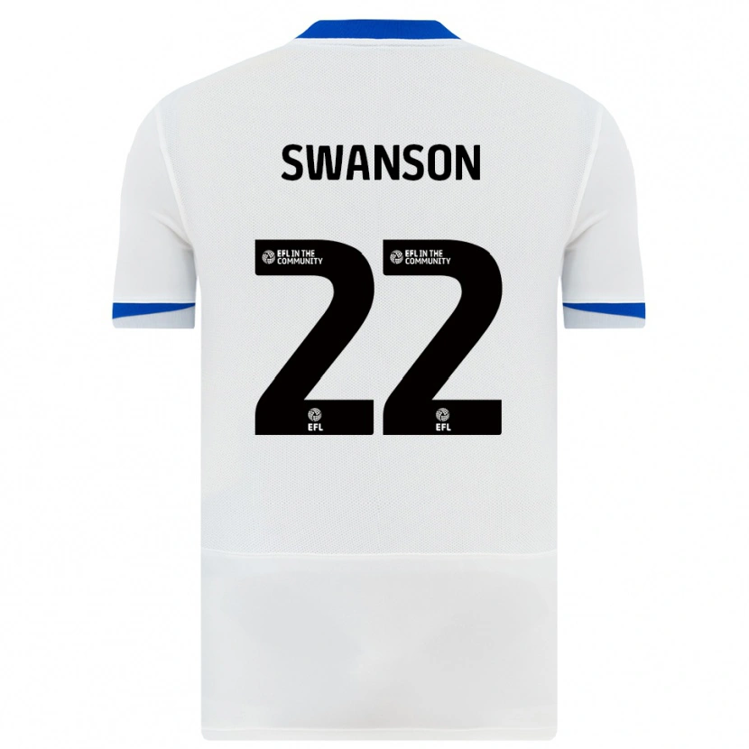 Danxen Women Zak Swanson #22 White Black Away Jersey 2025/26 T-Shirt