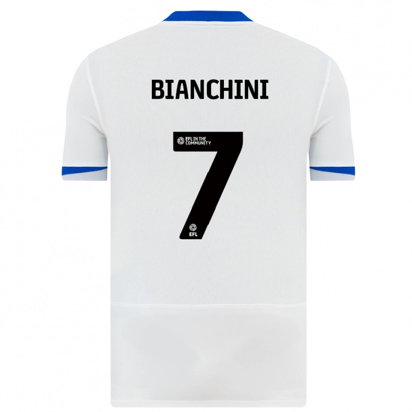 Danxen Women Florian Bianchini #7 White Black Away Jersey 2025/26 T-Shirt