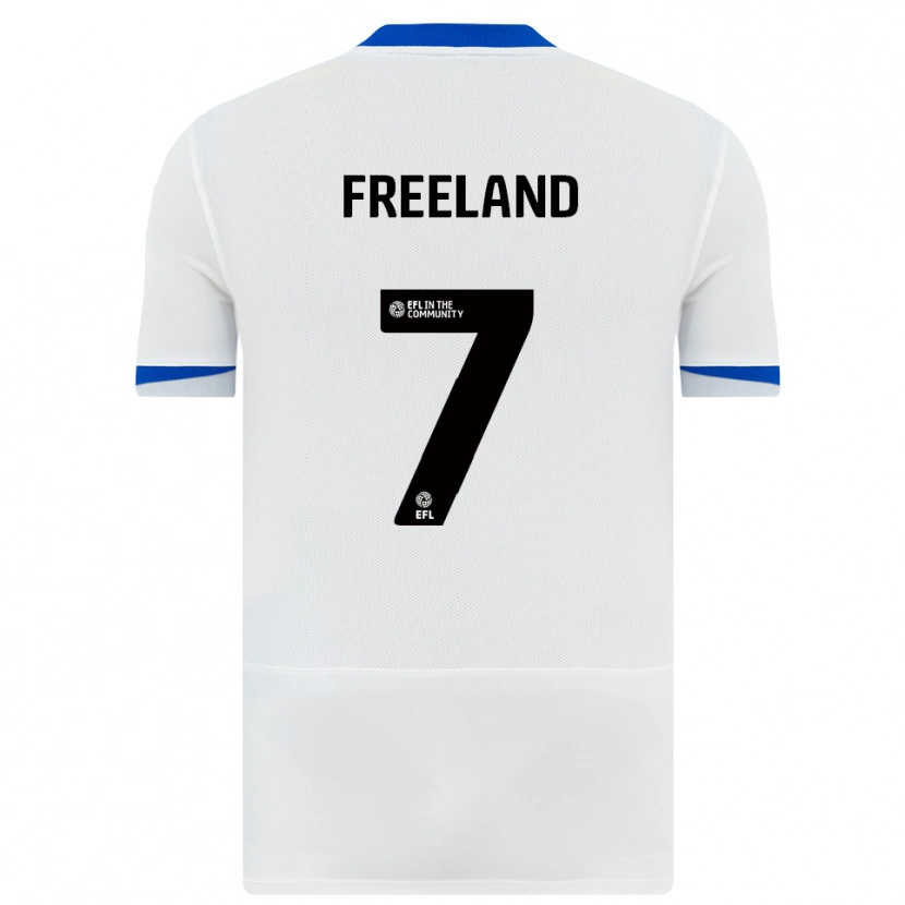 Danxen Women Georgie Freeland #7 White Black Away Jersey 2025/26 T-Shirt