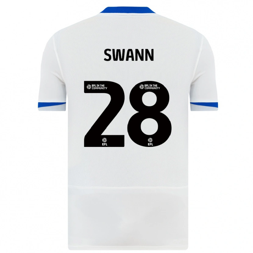 Danxen Women Reuben Swann #28 White Black Away Jersey 2025/26 T-Shirt