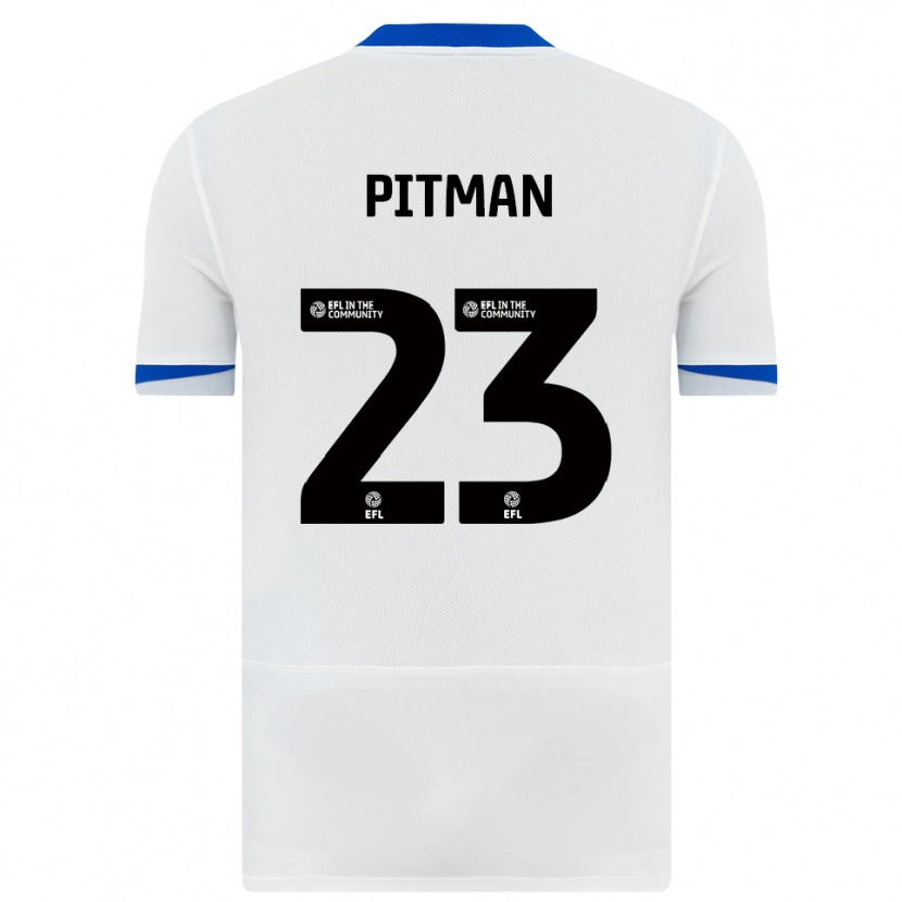 Danxen Women Emily Pitman #23 White Black Away Jersey 2025/26 T-Shirt