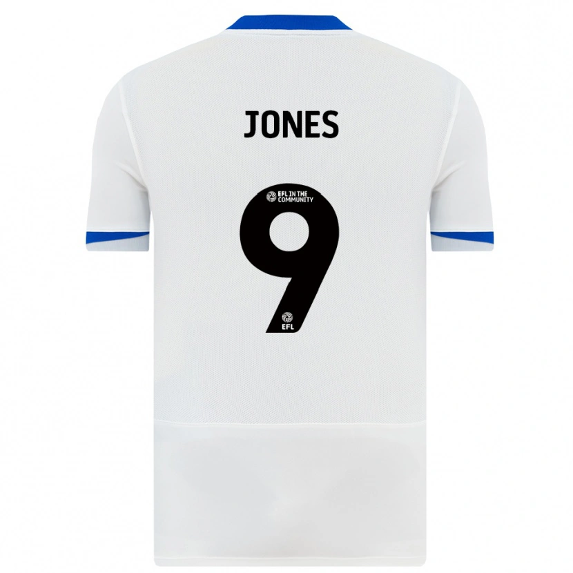 Danxen Women Emma Jones #9 White Black Away Jersey 2025/26 T-Shirt