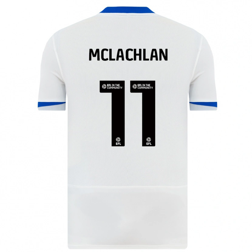 Danxen Women Daisy Mclachlan #11 White Black Away Jersey 2025/26 T-Shirt
