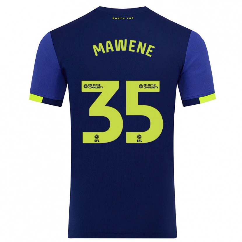 Danxen Women Noah Mawene #35 Navy Yellow Away Jersey 2025/26 T-Shirt