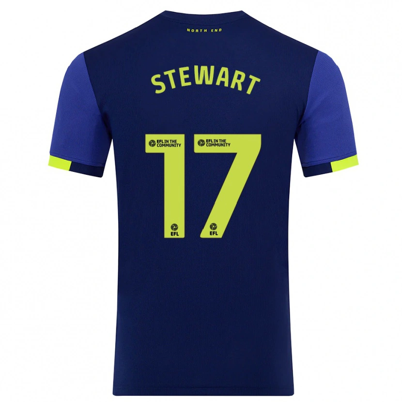 Danxen Women Layton Stewart #17 Navy Yellow Away Jersey 2025/26 T-Shirt